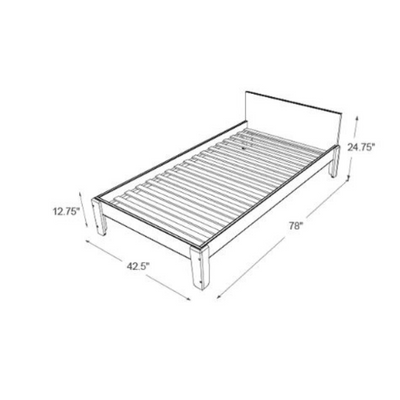 Perch Twin Bed - White by Oeuf