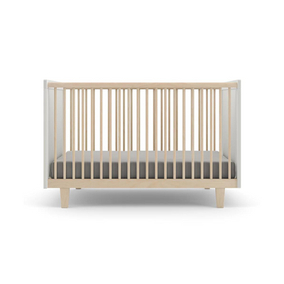 Rhea Crib - Birch / White by Oeuf