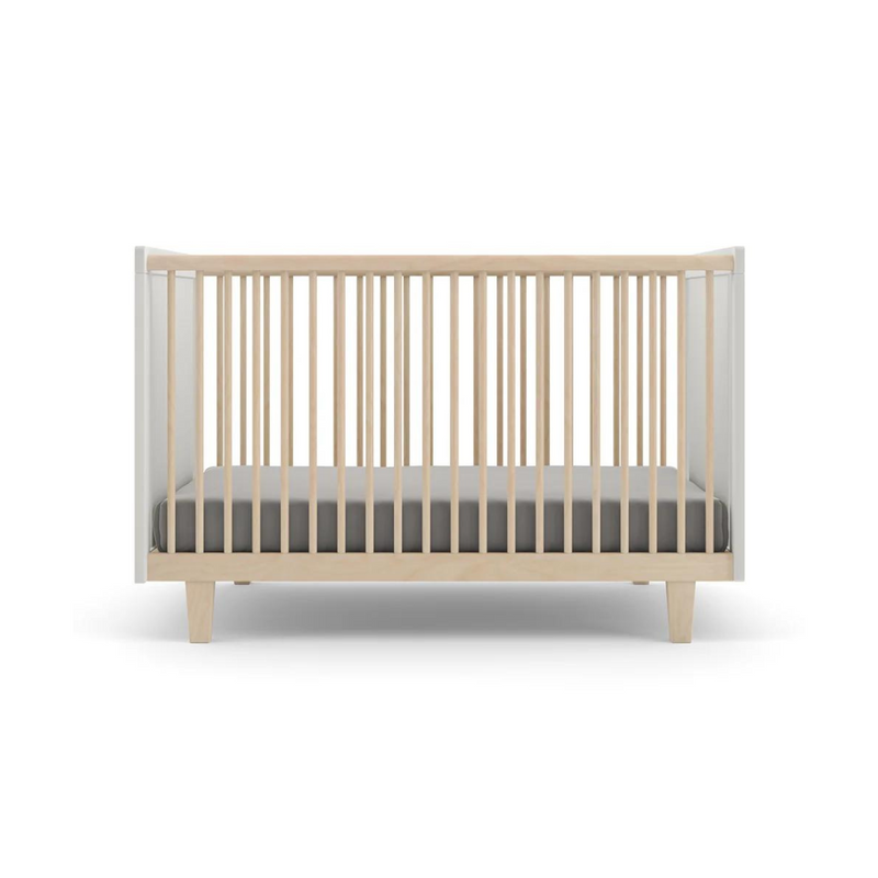 Rhea Crib - Birch / White by Oeuf