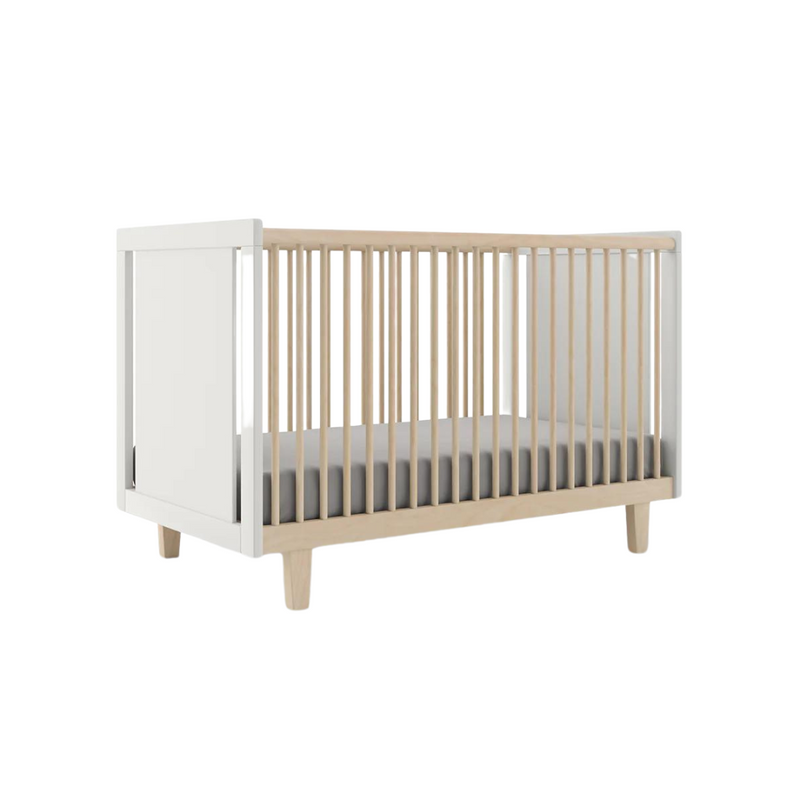 Rhea Crib - Birch / White by Oeuf