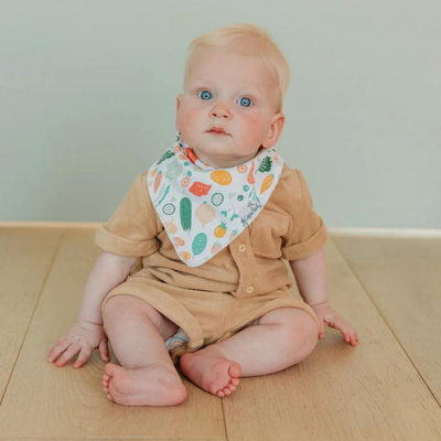 Single Bandana Bib - Veggies by Copper Pearl