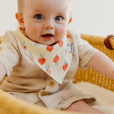 Single Bandana Bib - Veggies by Copper Pearl