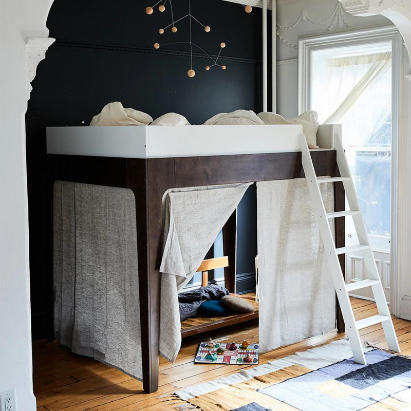 Perch Full Size Loft Bed - Walnut by Oeuf