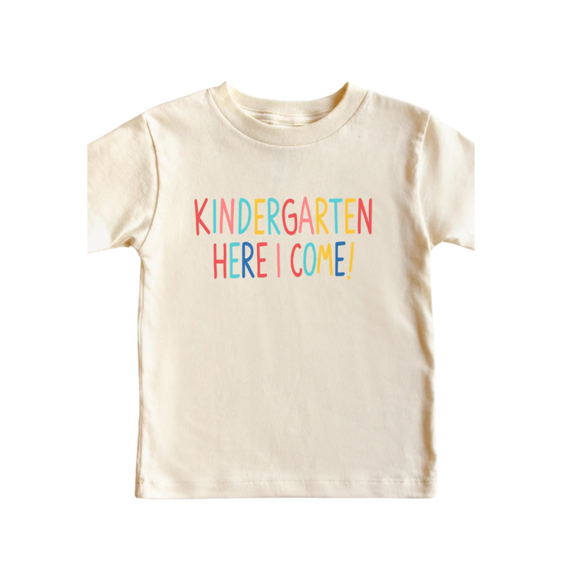 Kindergarten Here I Come! Tee - Natural by PETITRUE