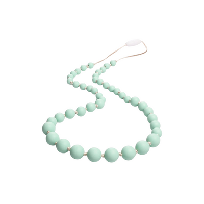 Audrey Teething Necklace - Mint by Goobie Baby