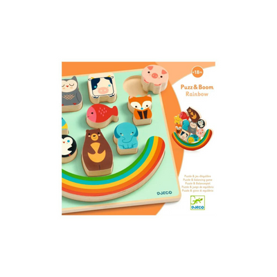 Puzz & Boom Wooden Puzzle - Rainbow by Djeco