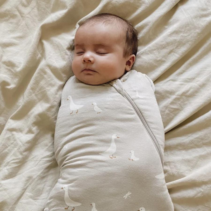 1.0 Tog Swaddle Sleep Bag - Goose by gunamuna