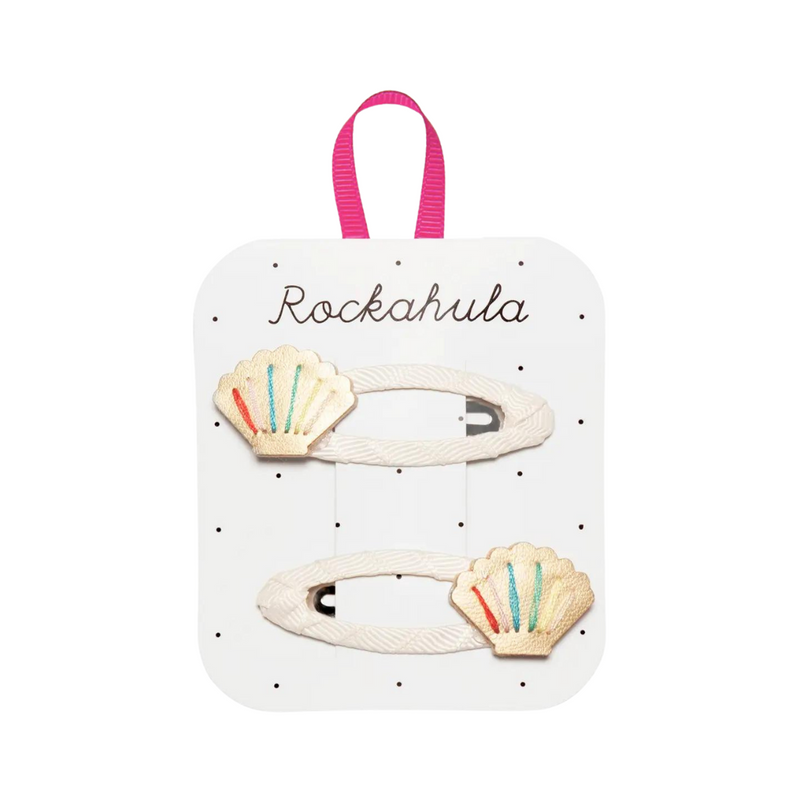 Rainbow Seashell Clips by Rockahula Kids