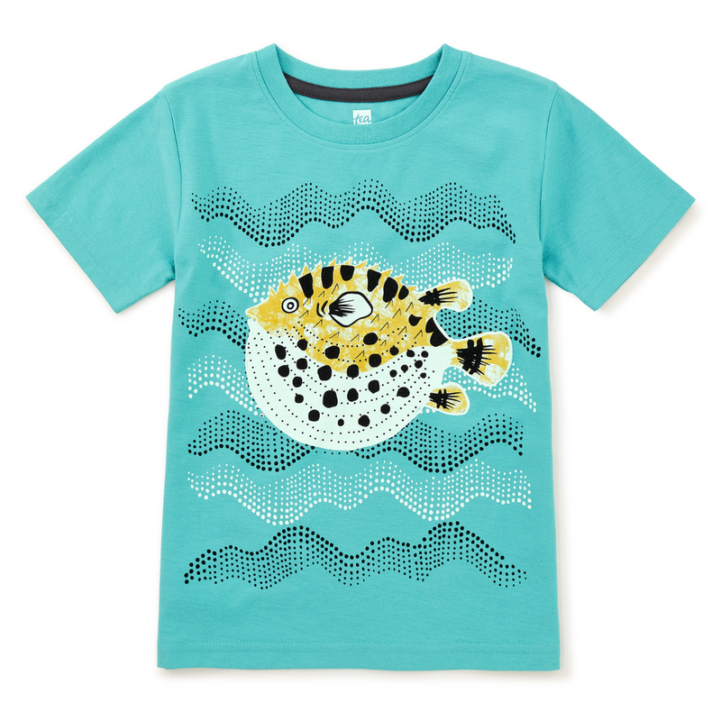 Puffer Fish Graphic Tee - Patina by Tea Collection FINAL SALE