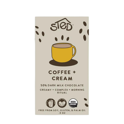 Mini Chocolate Bar - Coffee + Cream by Sted Foods