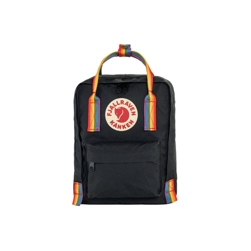 Kånken Rainbow Mini Backpack - Black by Fjallraven