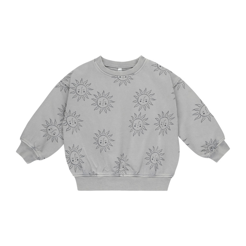 Relaxed Sweatshirt Suns - Dusty Blue by Rylee + Cru