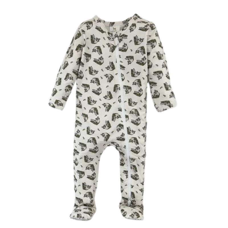 Modal Zipper Pajama - Bass Fish by Velvet Fawn - FINAL SALE