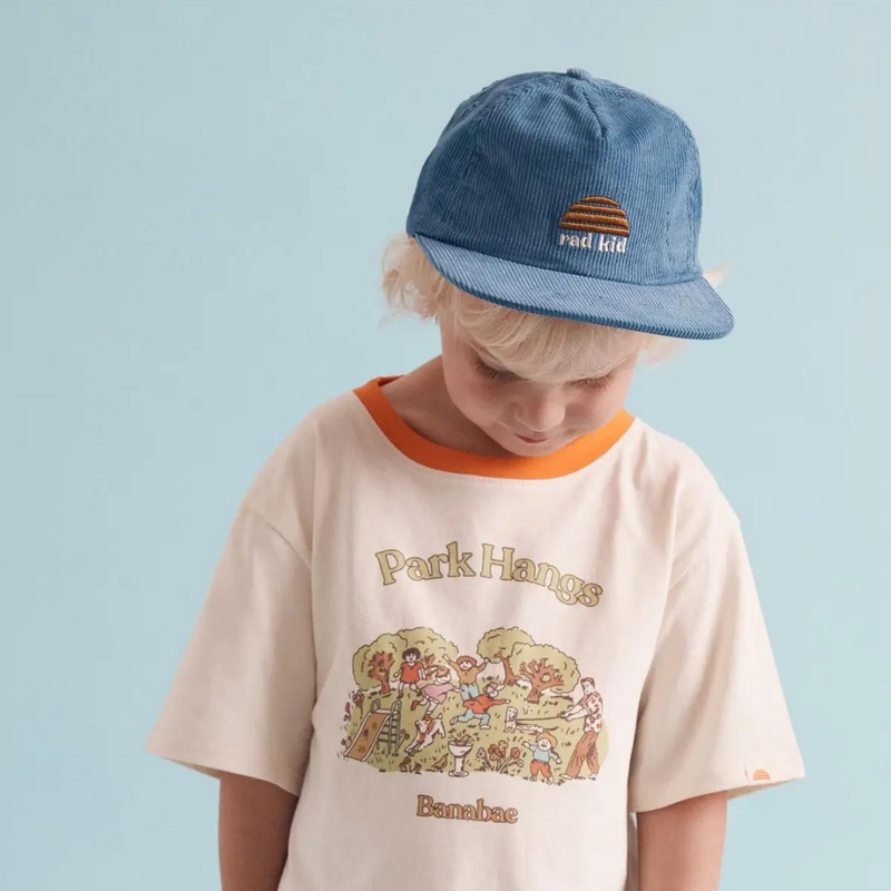 Rad Kid Cord Cap - Denim Blue by Banabae