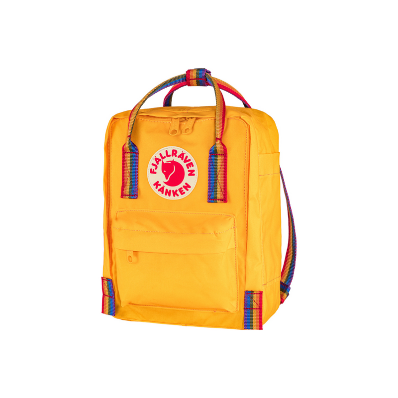 Kånken Rainbow Mini Backpack - Warm Yellow by Fjallraven