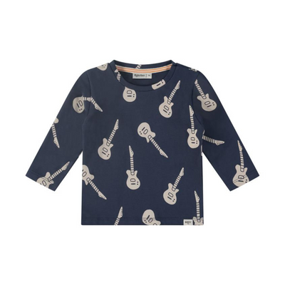 Guitar Long Sleeve Tee - Indigo by Babyface - FINAL SALE