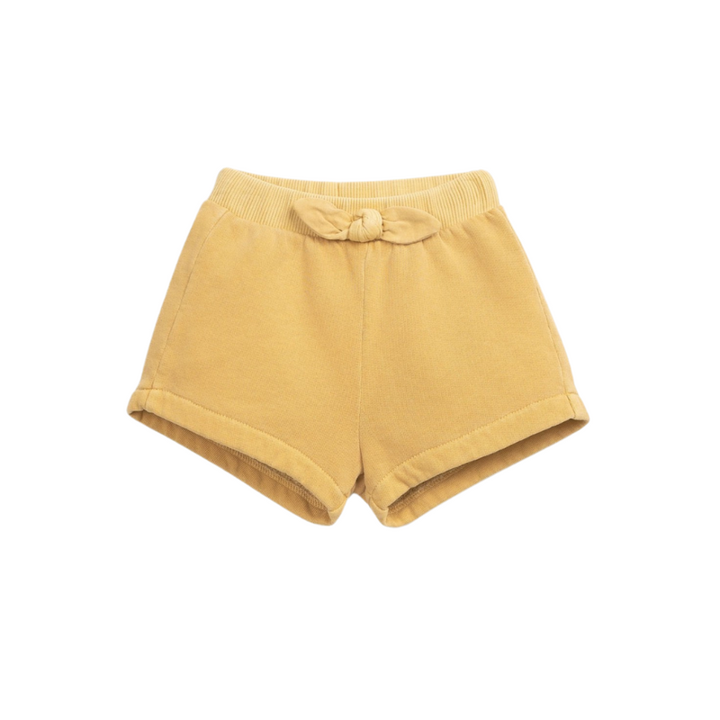 Jersey Stitch Bow Shorts - Sun by Play Up