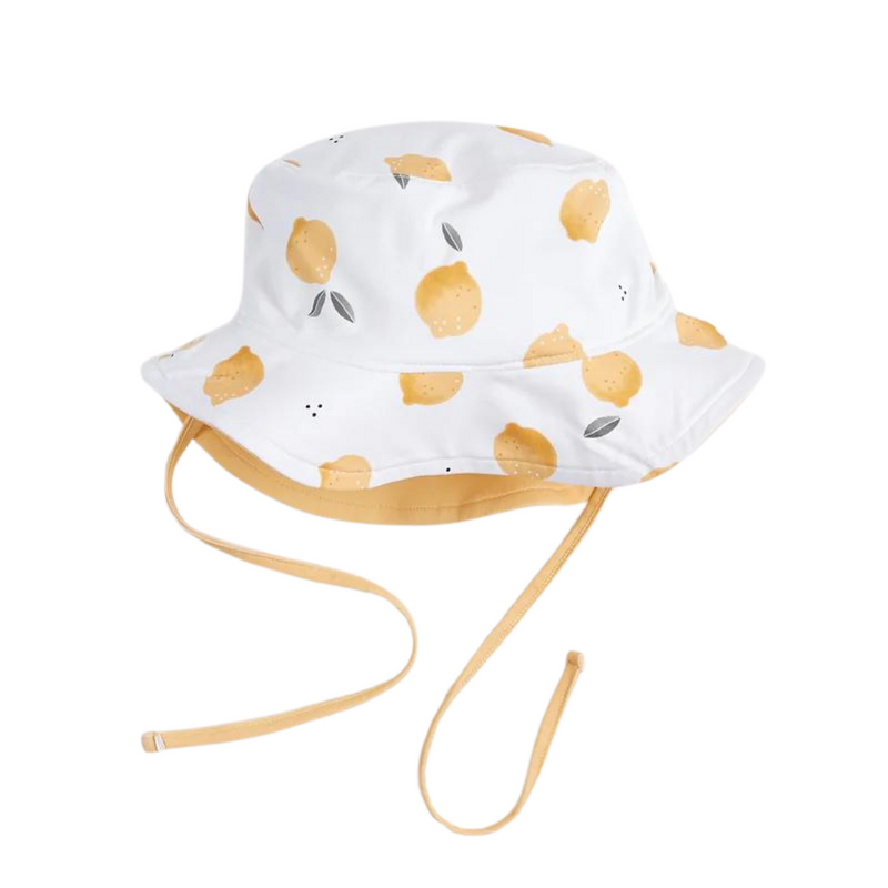 Reversible Sun Hat - Lemon Print by Petit Lem - FINAL SALE