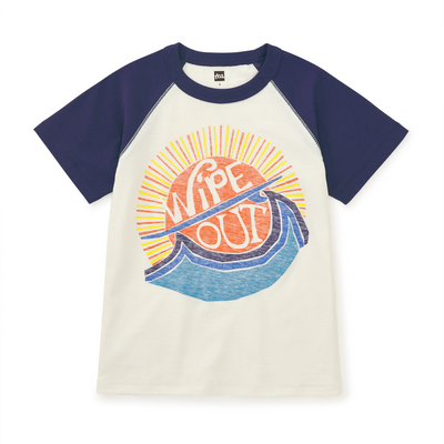 Wipe Out Raglan Tee - Chalk by Tea Collection - FINAL SALE