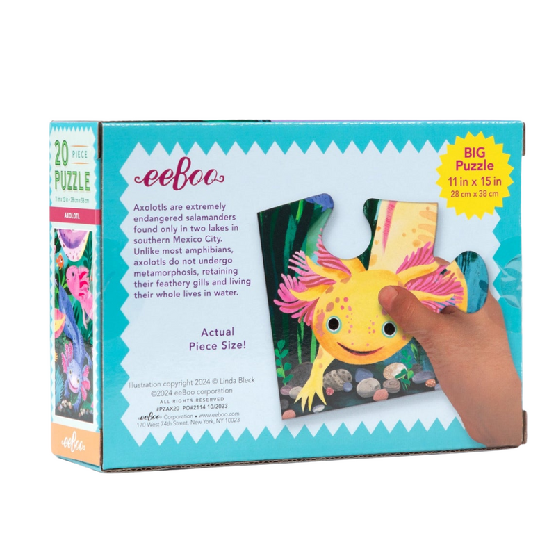 20 Piece Puzzle - Axolotl by Eeboo