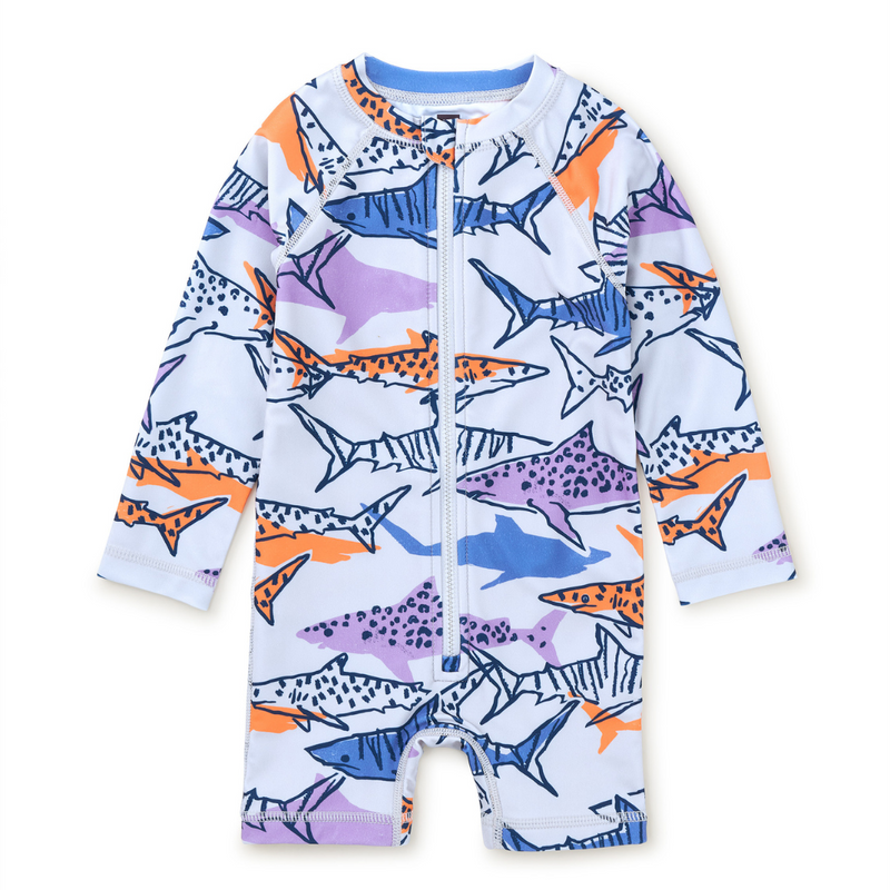 Rash Guard Baby Swimsuit - Malindi Sharks by Tea Collection FINAL SALE