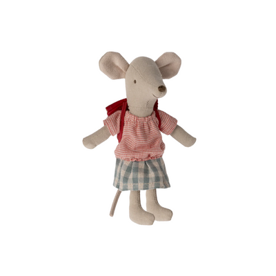 Tricycle Mouse, Big Sister - Red by Maileg