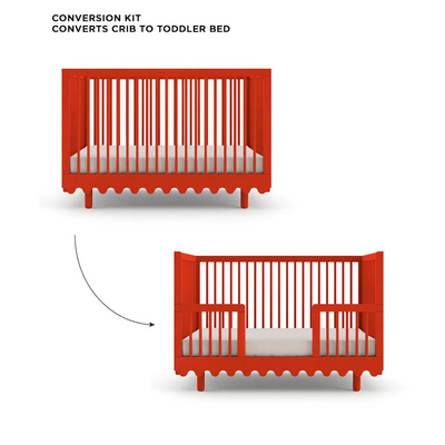 Moss Toddler Bed Conversion Kit - Red by Oeuf