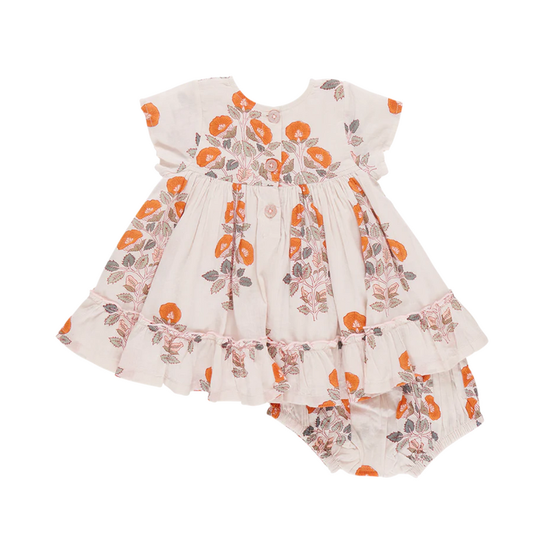 Niley Dress Set - Cloud Bouquet Floral by Pink Chicken