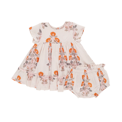 Niley Dress Set - Cloud Bouquet Floral by Pink Chicken