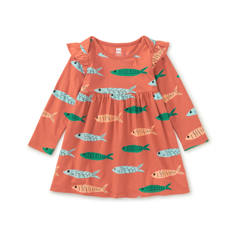 Mighty Mini Baby Dress - School of Anchovies by Tea Collection