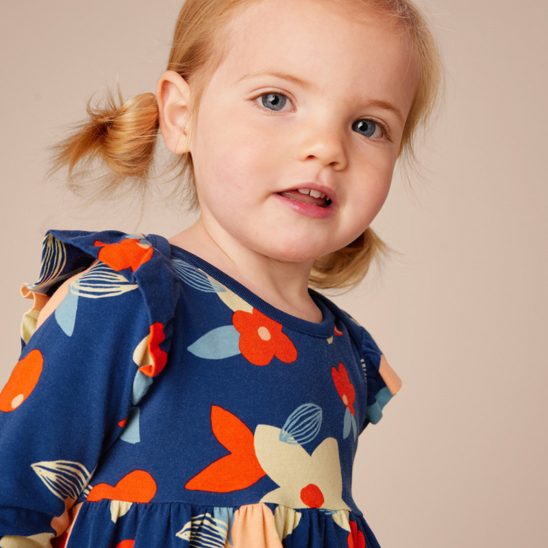 Mighty Mini Baby Dress - Turkish Coastal Floral by Tea Collection