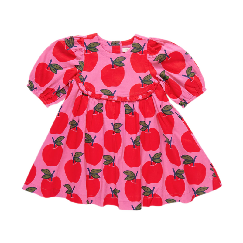 Rowan Dress - Pink Apples by Pink Chicken