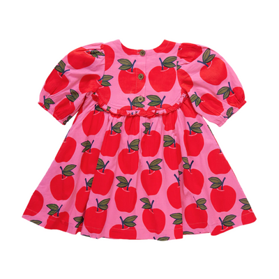 Rowan Dress - Pink Apples by Pink Chicken