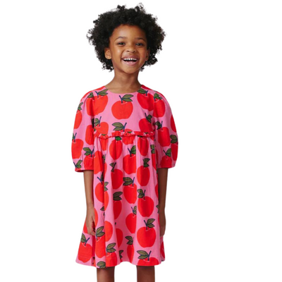 Rowan Dress - Pink Apples by Pink Chicken