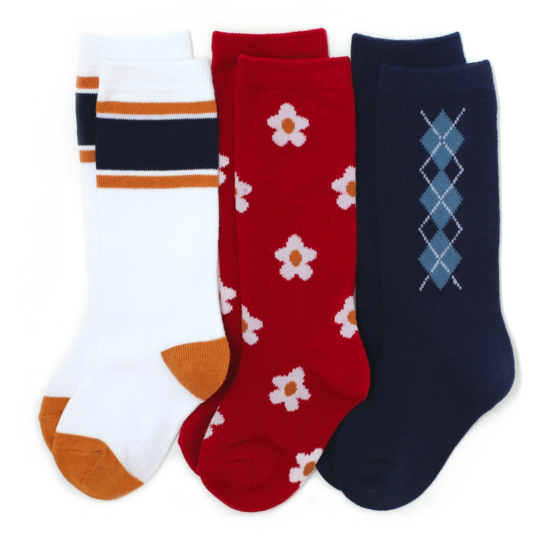 School Girl Knee High Socks - 3 Pack by Little Stocking Co.