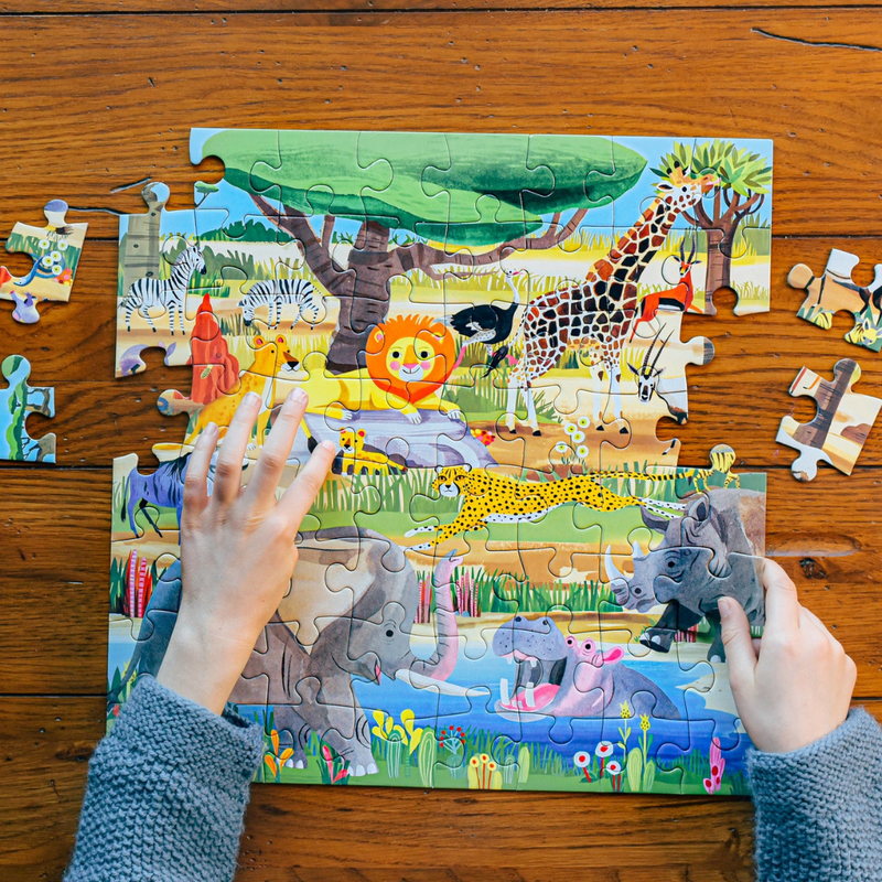 64 Piece Puzzle - Savanna by Eeboo