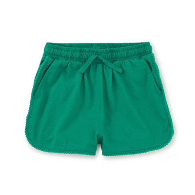 Pom-Pom Gym Shorts - Viridis by Tea Collection FINAL SALE