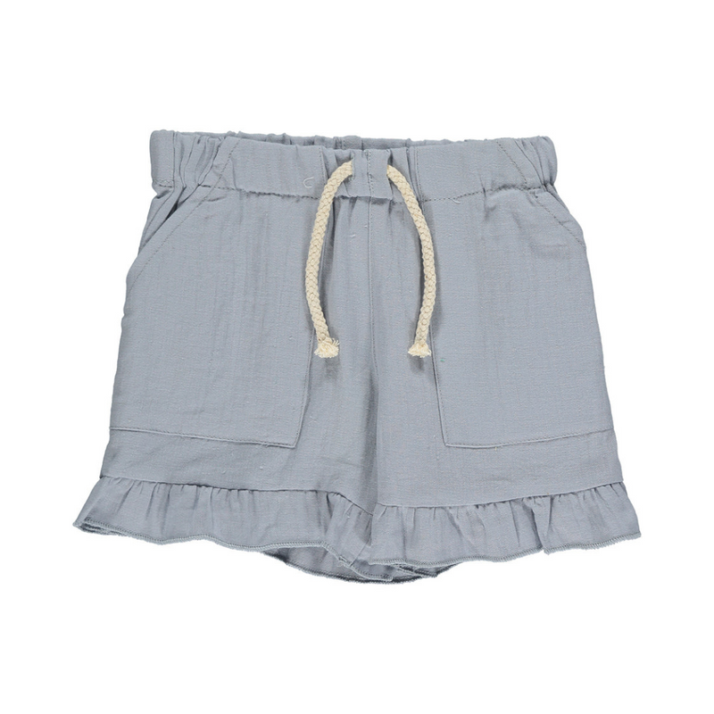 Brynlee Ruffle Shorts - Blue by Vignette - FINAL SALE