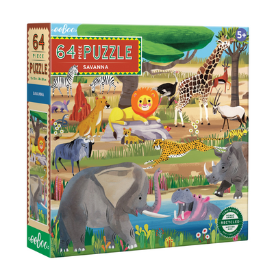 64 Piece Puzzle - Savanna by Eeboo