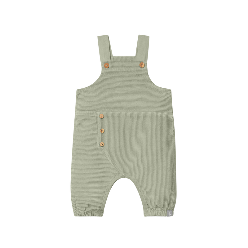 Organic Cotton Velvet Dungarees - Green by Snug