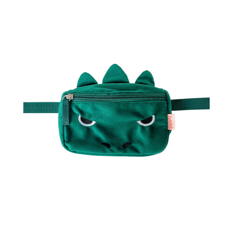 Velvet T-Rex Face Bum Bag by Rockahula Kids