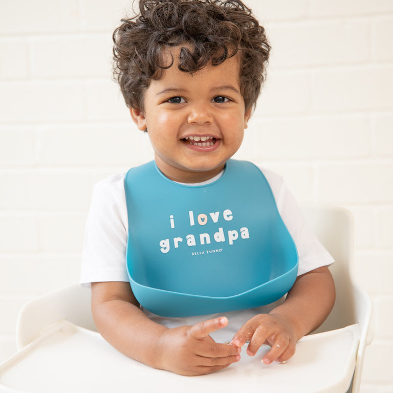 Wonder Bib - I Love Grandpa by Bella Tunno