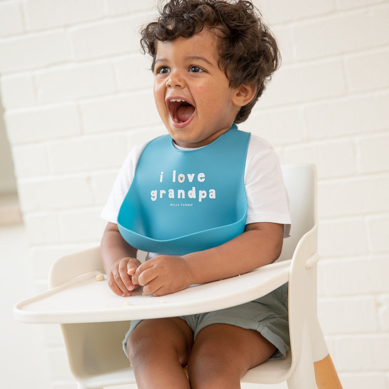 Wonder Bib - I Love Grandpa by Bella Tunno