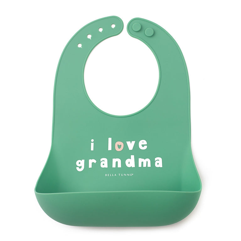 Wonder Bib - I Love Grandma by Bella Tunno