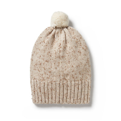 Knitted Hat - Almond Fleck by Wilson & Frenchy