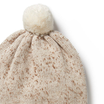 Knitted Hat - Almond Fleck by Wilson & Frenchy