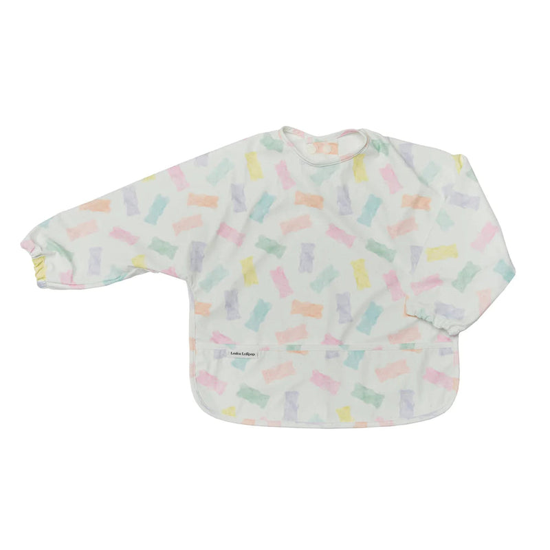 Long Sleeve Waterproof Bib - Gummy Bears by Loulou Lollipop