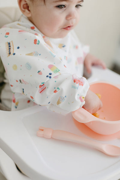 Long Sleeve Waterproof Bib - Sweet Treats by Loulou Lollipop