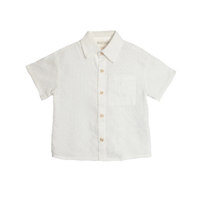 Gingham Dreams Button Up -  White by Mayhem FINAL SALE