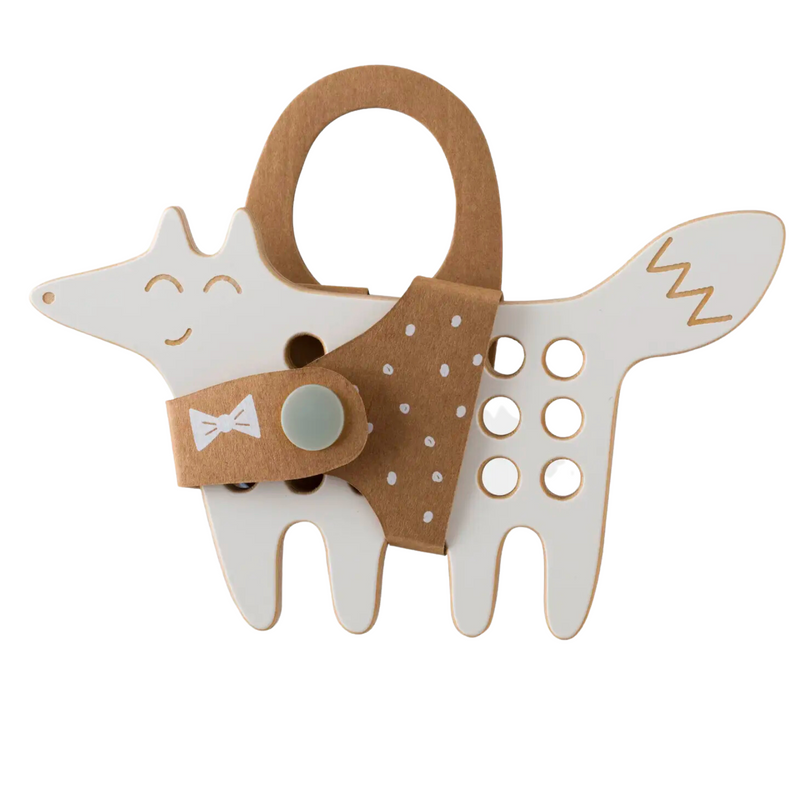 The Fox - Small Wooden Lacing Toy by Milin